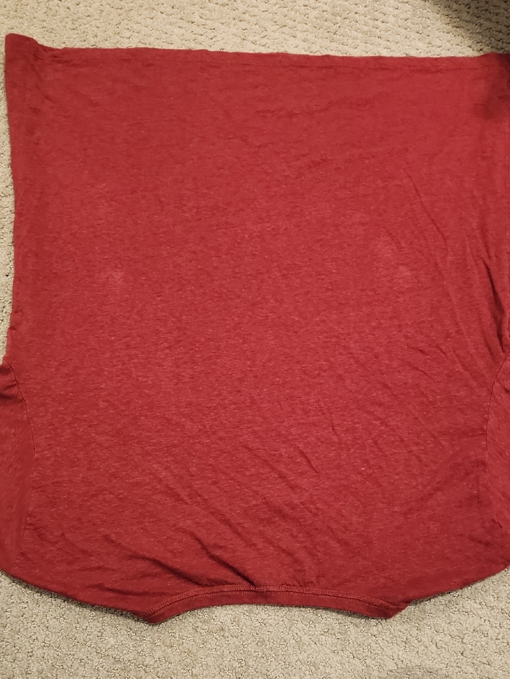 NEW ONNO HEMP Simple Crewneck T-Shirt in Deep Red XXL - Picture 6 of 6